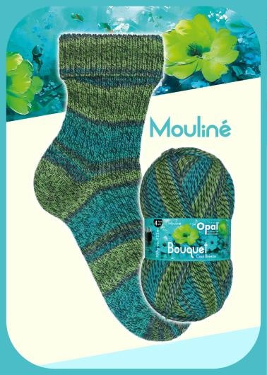 Opal Bouquet Mouline 4ply Sock Yarn