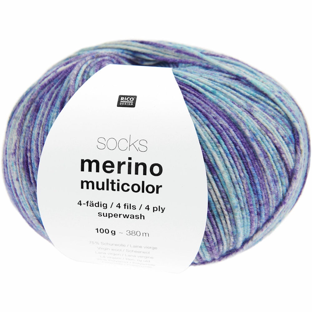 Rico Merino Multicolour 4ply Sock Yarn