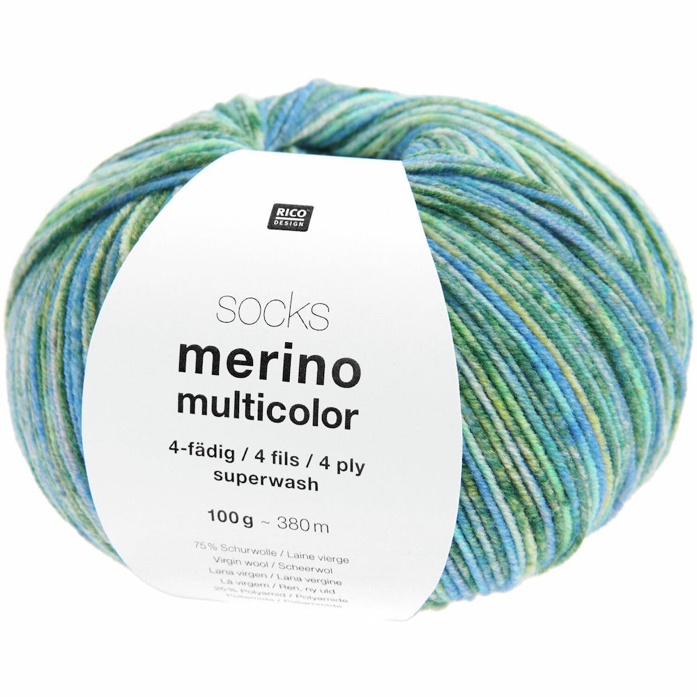 Rico Merino Multicolour 4ply Sock Yarn