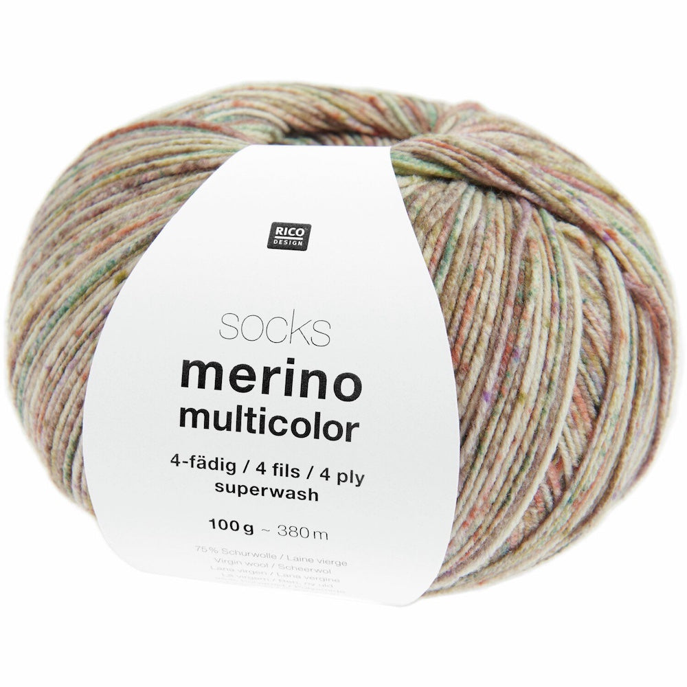 Rico Merino Multicolour 4ply Sock Yarn