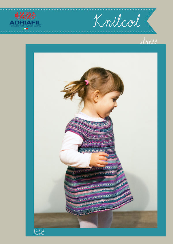 Adriafil Knitted Dress in Knitcol DK