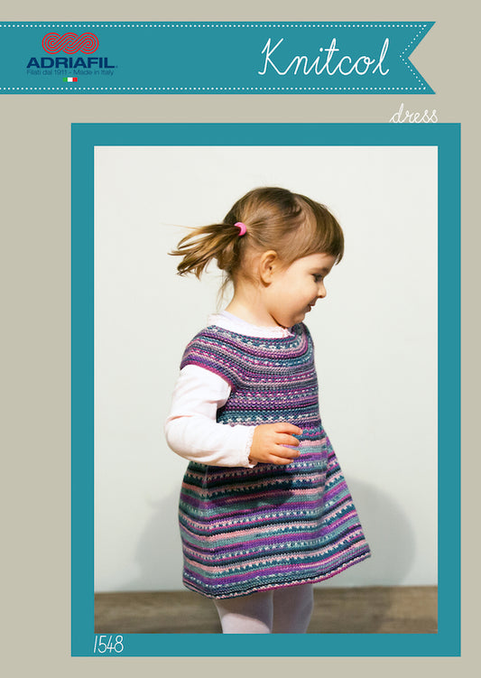 Adriafil Knitted Dress in Knitcol DK