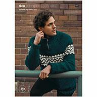Rico Essentials Soft Merino Aran Knitting Pattern 650 Troyer Sweater