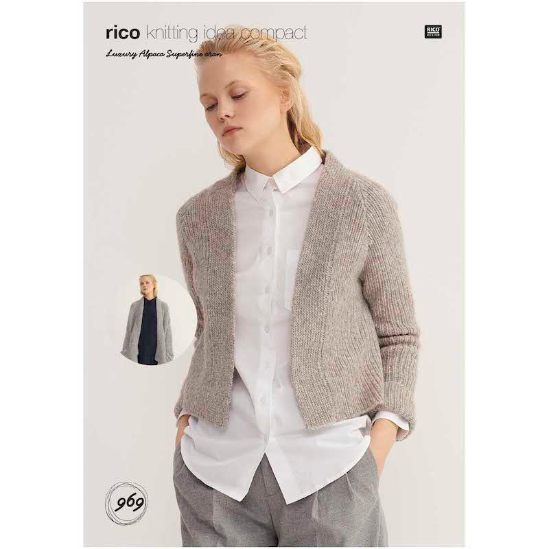 Rico Luxury Alpaca Superfine Aran 969 Cardigans