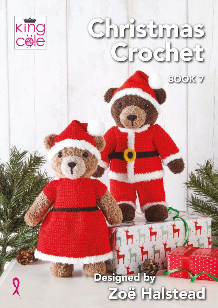 King Cole Christmas Crochet Book 7 by Zoe Halstead