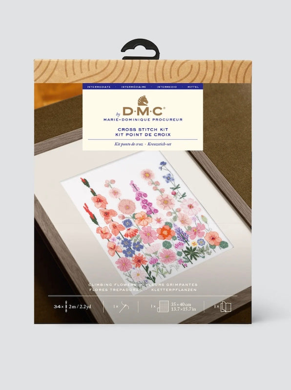 DMC Climbing Flowers Cross Stitch Kit