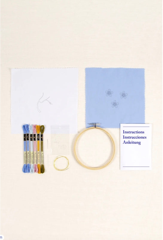 Forget Me Not Stumpwork Embroidery Kit