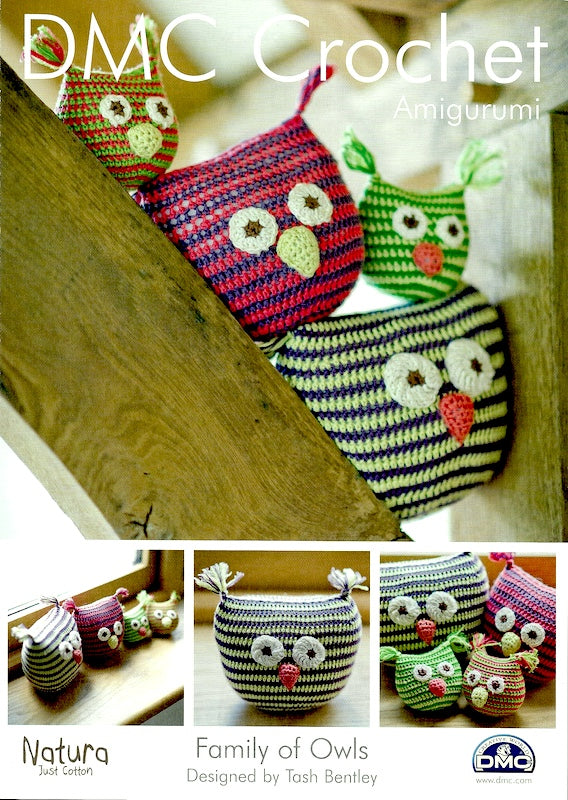 DMC Crochet Natura Just Cotton 14934L Family of Owls