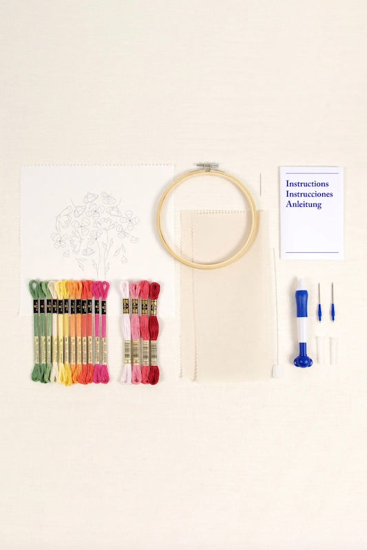 Spring Poppies Punch Needle Kit