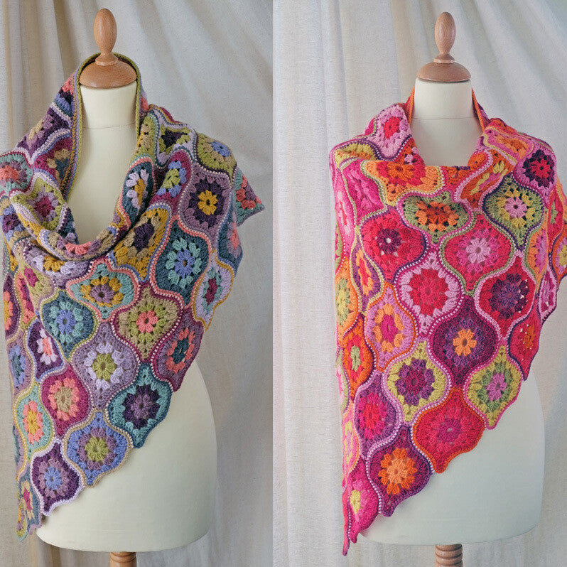 Jane Crow Crochet Pattern - Mystical Lanterns Shawl - valleywools