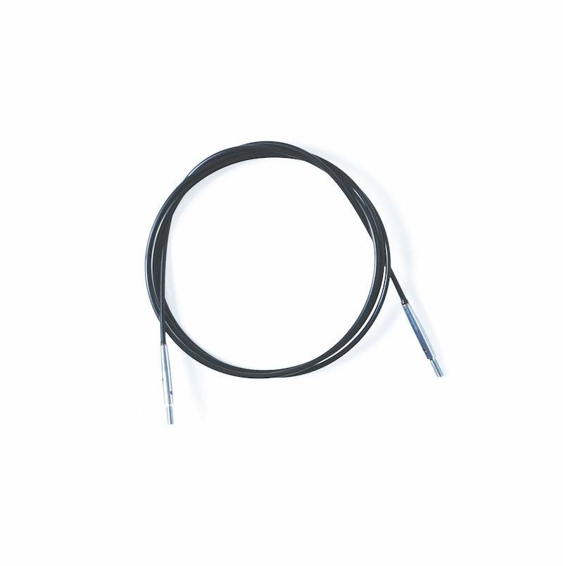 KnitPro Black Nylon Coated Stainless Steel 360° Swivel Cables