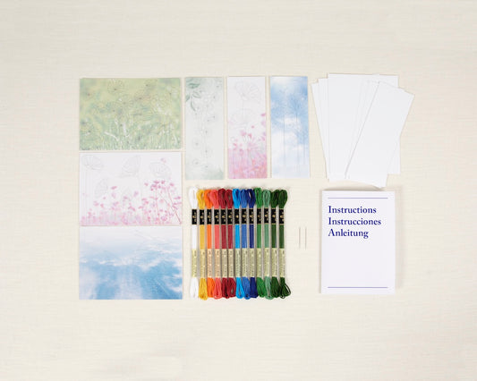Nature - Easy Embroidery Cards Kits by Nathalie Weinzaepflen