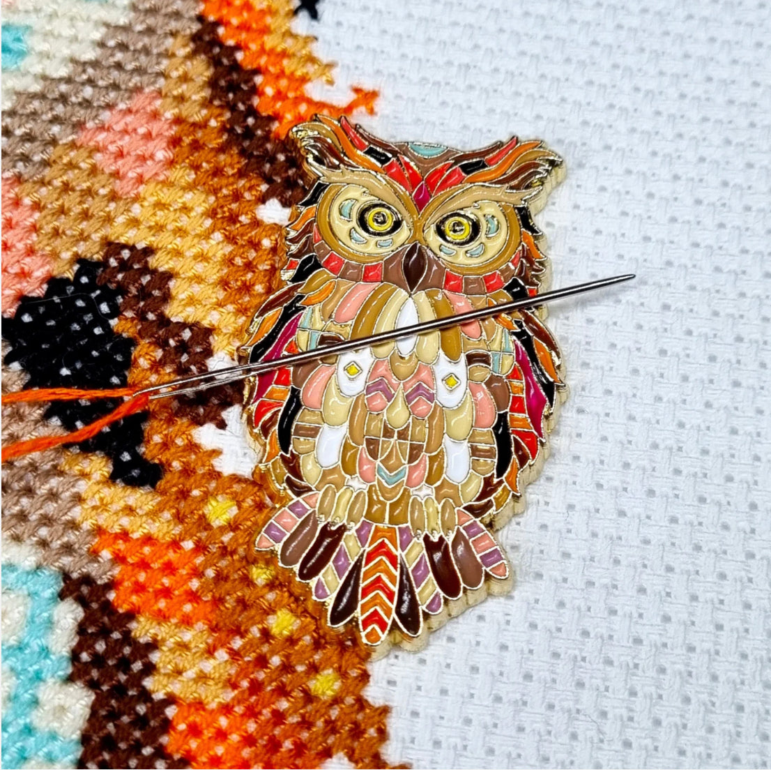 Meloca Designs Mandela Owl Needle Minder