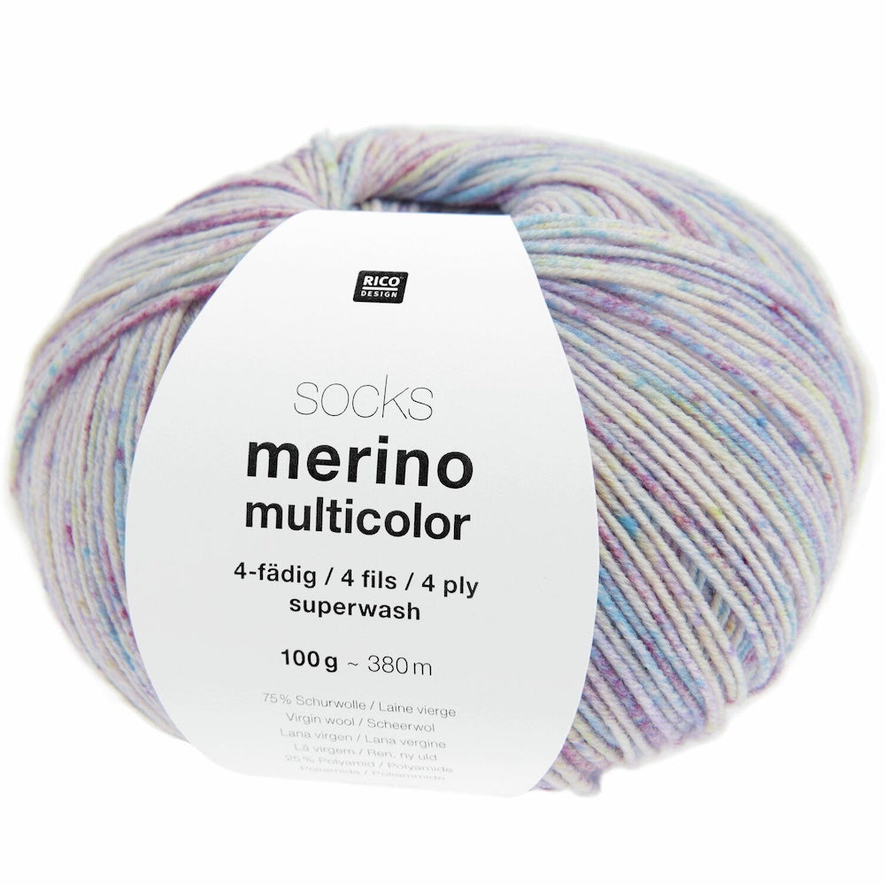 Rico Merino Multicolour 4ply Sock Yarn