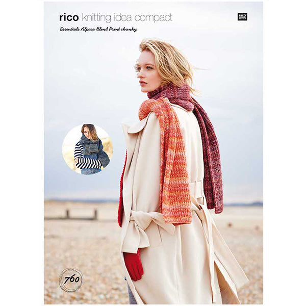 Rico Essential Alpaca Blend Chunky Pattern 760 Scarves