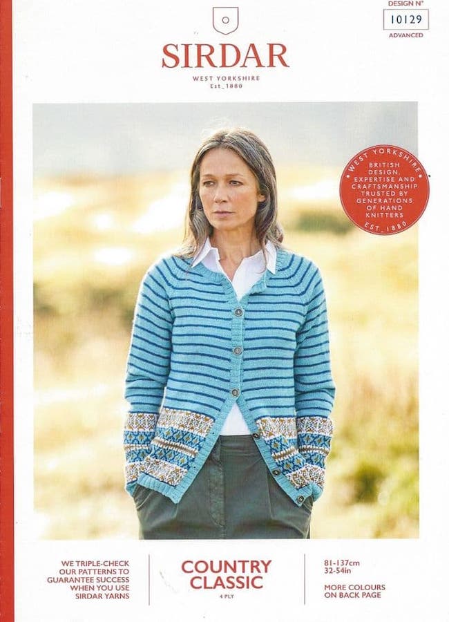 Sirdar Country Classic 4ply 10129 Cardigan