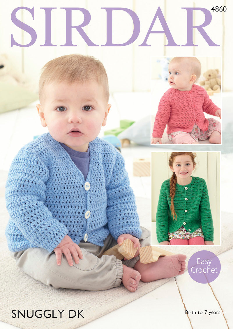 Sirdar Snuggly DK 4860 Crochet Cardigans