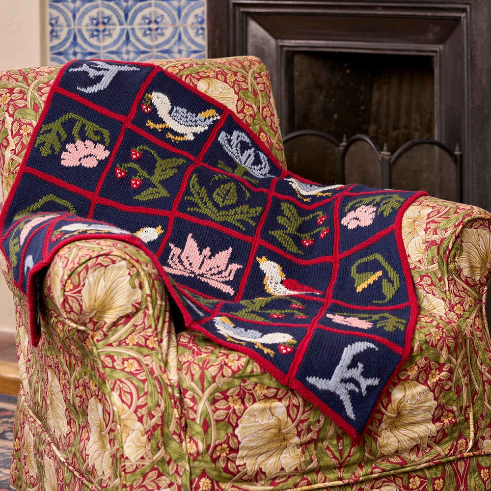 West Yorkshire Spinners Strawberry Thief Blanket Kit