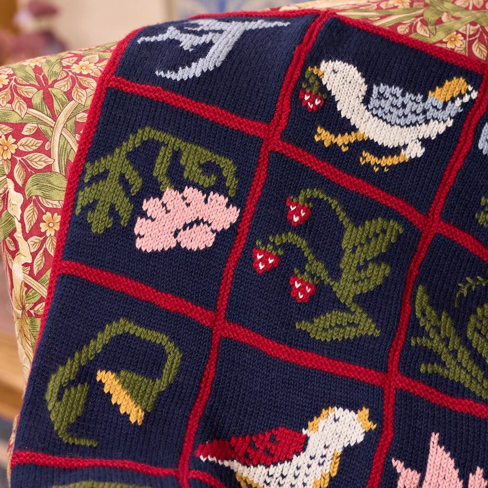 West Yorkshire Spinners Strawberry Thief Blanket Kit