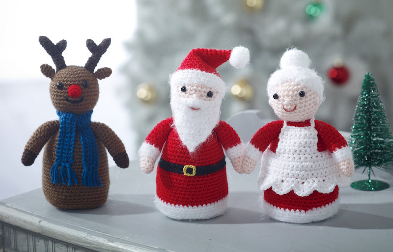 King Cole Christmas Crochet Book 4 designed by Zoe Halstead