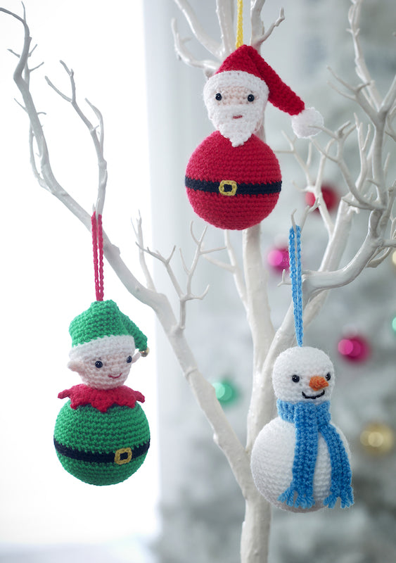 King Cole Christmas Crochet Book 4 designed by Zoe Halstead