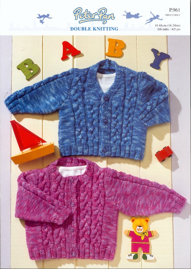 Peter Pan P961 Round & V Neck Cardigans DK