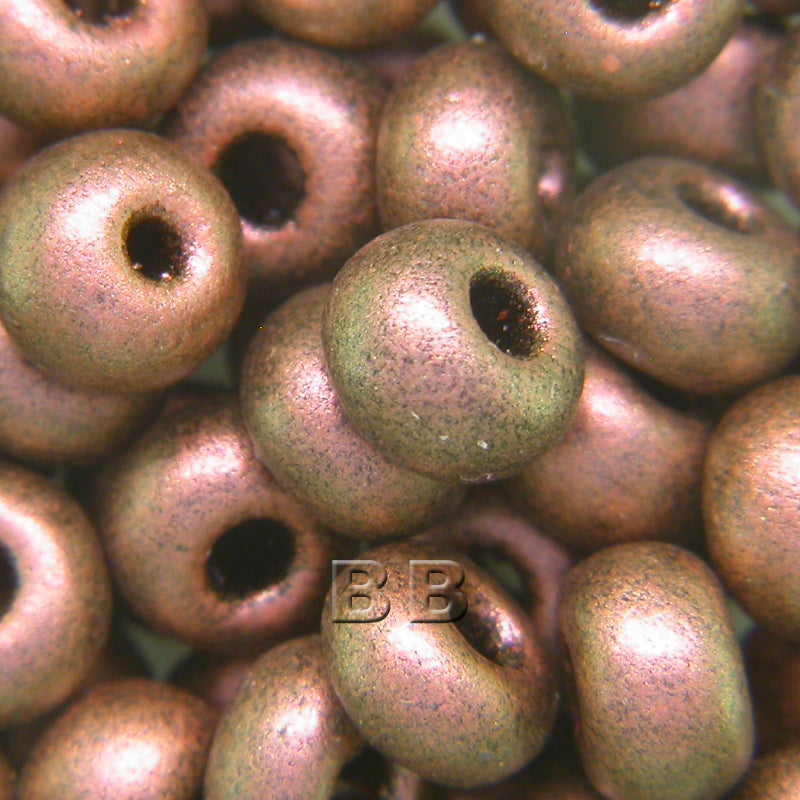 Copper Rose Metallic Beads - valleywools