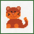 Permin of Copenhagen My First Kit - Brown Cat - valleywools