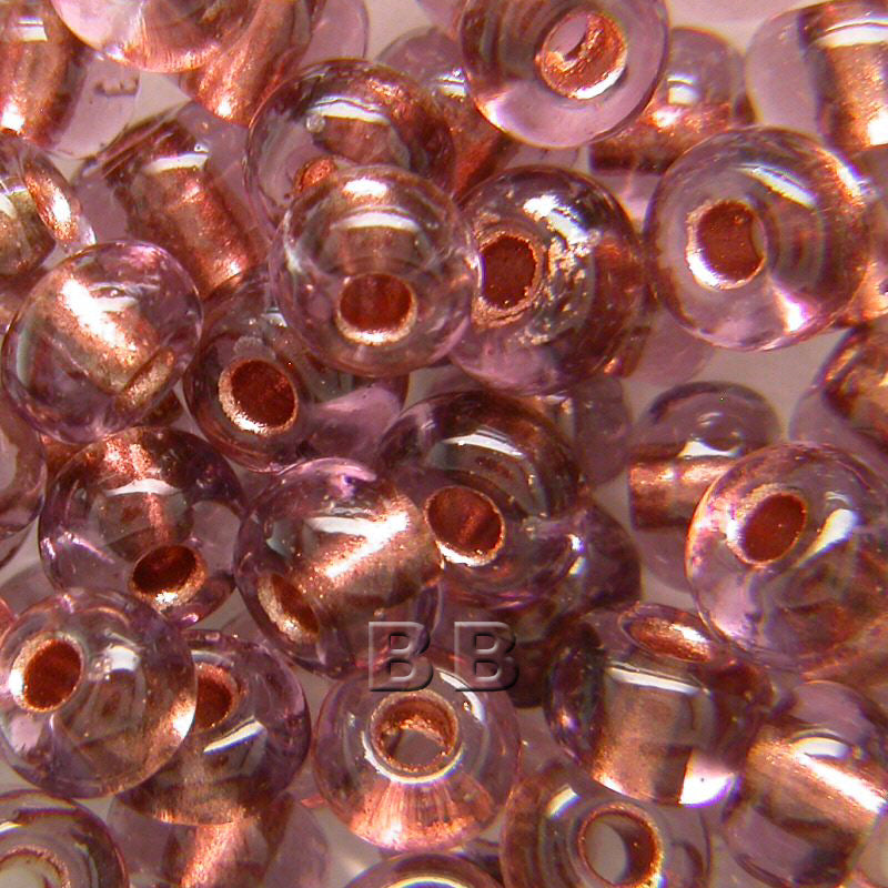 Purple Copper Lined Beads - valleywools