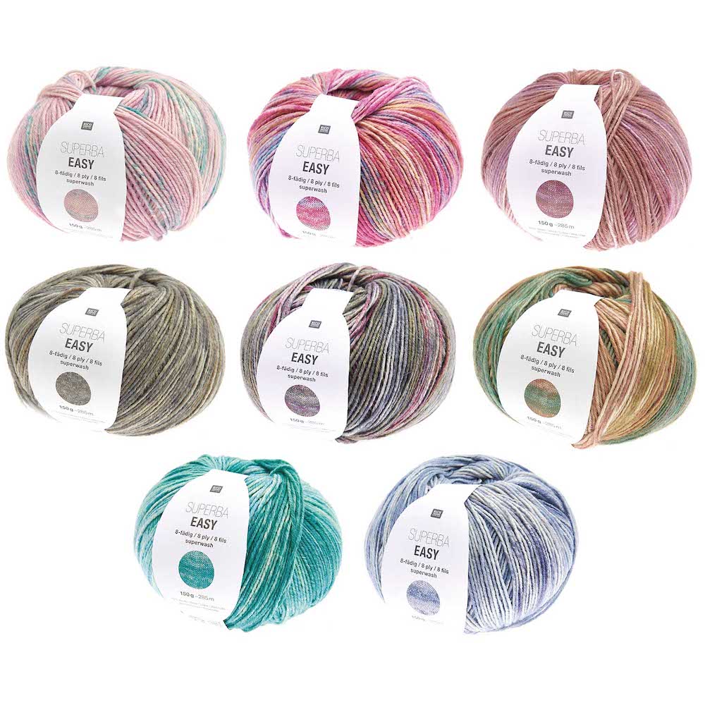 Rico Suberba Easy 8ply Sock Yarn - valleywools