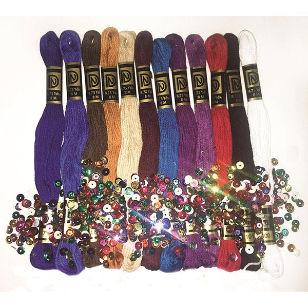 Design Works Zenbroidery - 4024 Jewel Tones Trim Pack - valleywools