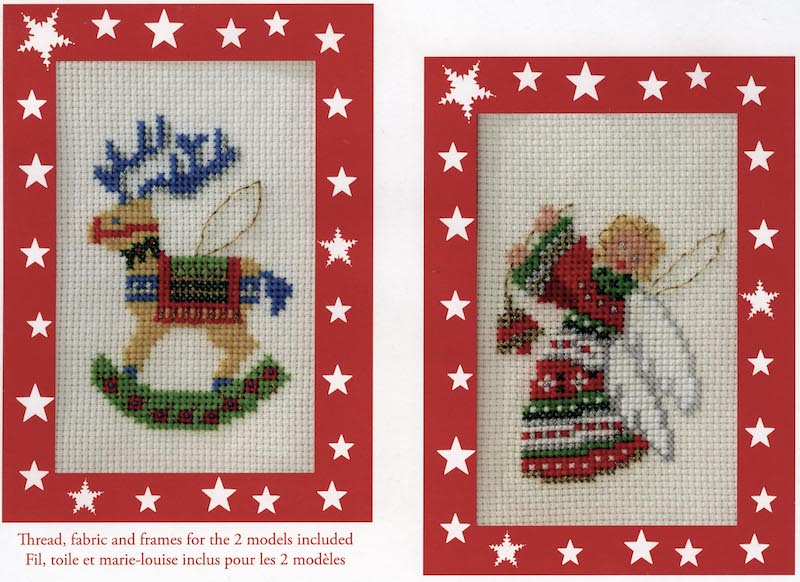 DMC Angel & Reindeer Cards (BK784) - valleywools