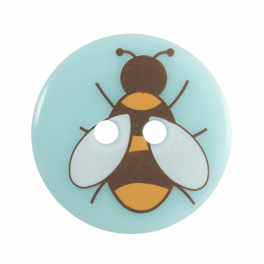Trimits Bee Button 2 Hole, 19mm - valleywools