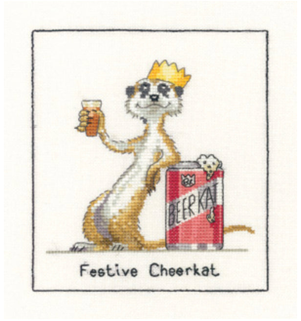 Heritage Crafts Meerkat - Festive Cheerkat - valleywools