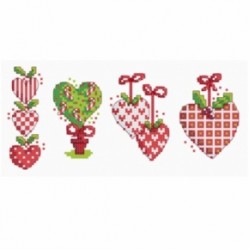 Cinnamon Cat - Hearts Christmas Cards - valleywools