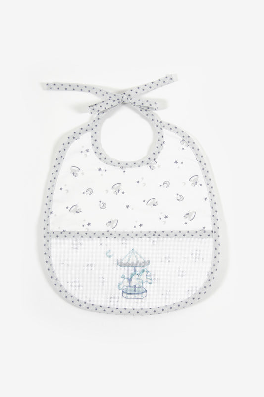 DMC Ready to Stitch Baby - 6 Month Bib - valleywools
