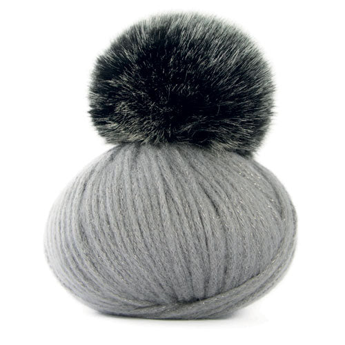 Mondial Lady Lame PomPom Hat - valleywools