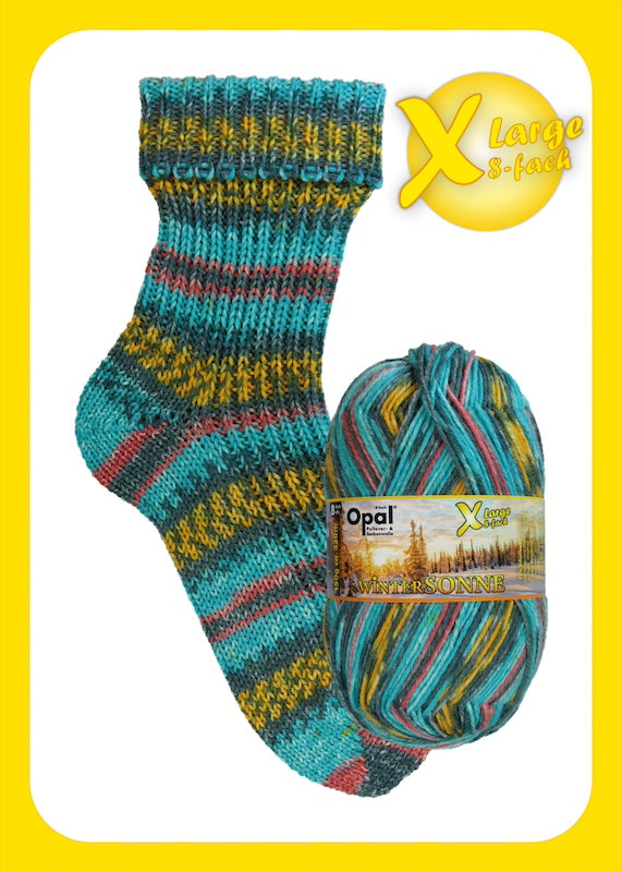 Opal X-Large Wintersonne 8ply Sock Wool