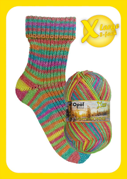 Opal X-Large Wintersonne 8ply Sock Wool