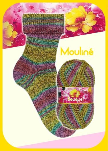Opal Bouquet Mouline 4ply Sock Yarn