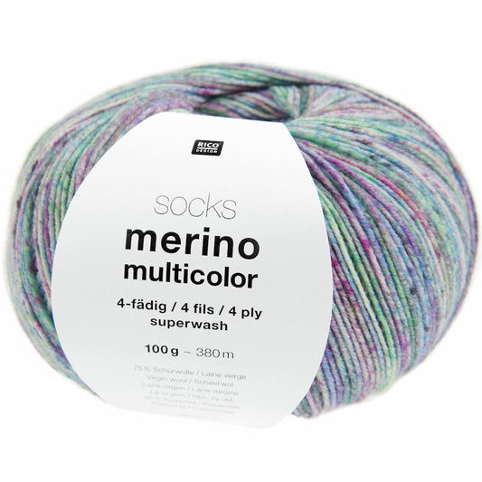 Rico Merino Multicolour 4ply Sock Yarn