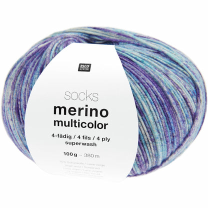 Rico Merino Multicolour 4ply Sock Yarn