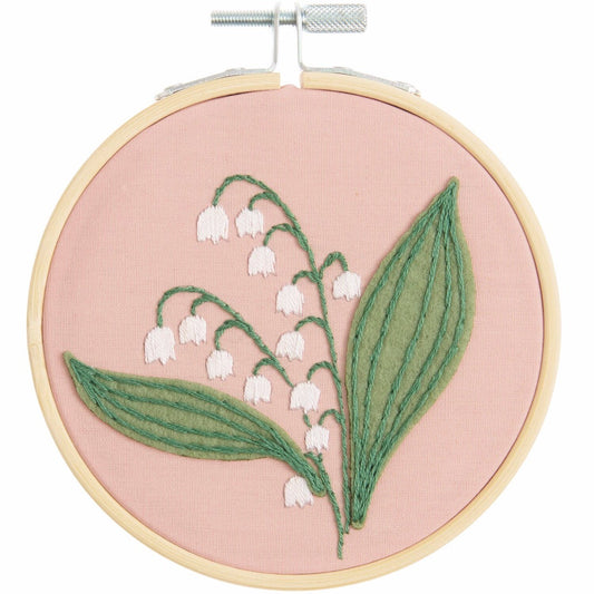 Embroidery Kit Pre-printed Lily of The Valley