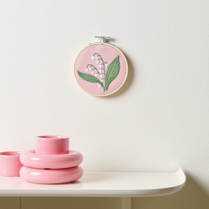 Embroidery Kit Pre-printed Lily of The Valley