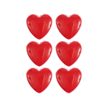 Rico Heart Buttons, 6 per card