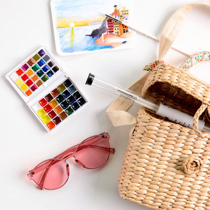 Rico Classic Mini Watercolour Set, 24 Colours