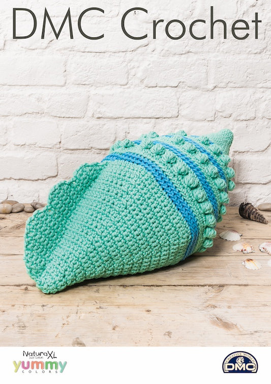 DMC Crochet Pattern, 15384 Shell Cushion