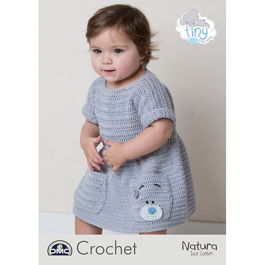 DMC Crochet Natura Tiny Tatty Ted Baby Slouchy Dress