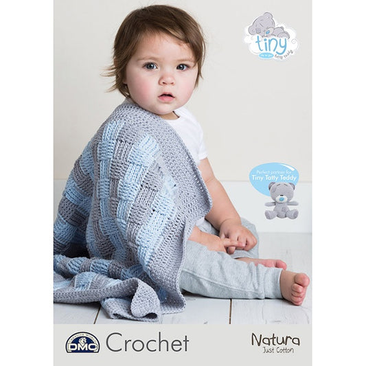 DMC Crochet Natura Tiny Tatty Ted Baby Blanket