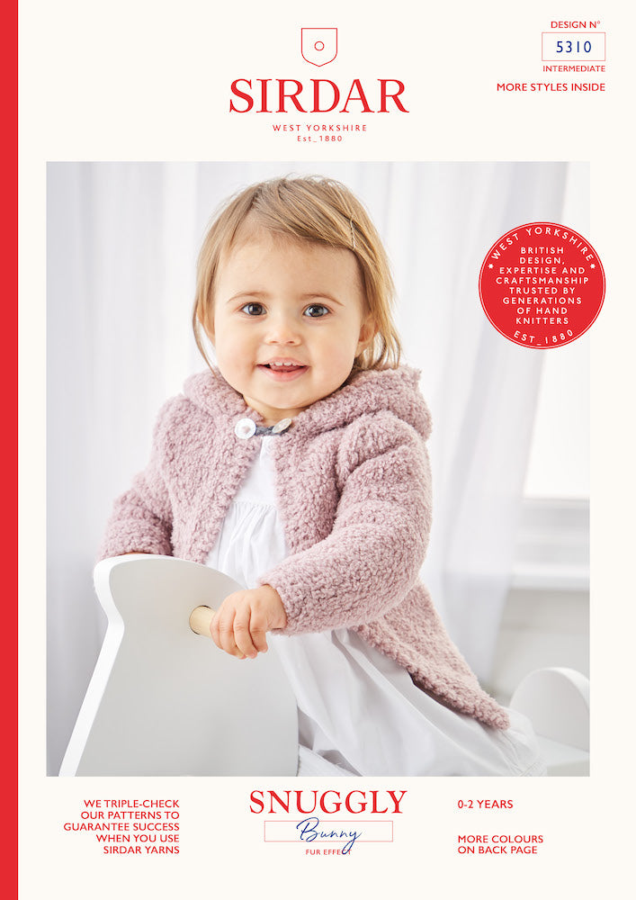 Sirdar Snuggly Bunny 5310 Round Neck and Hooded Jacket